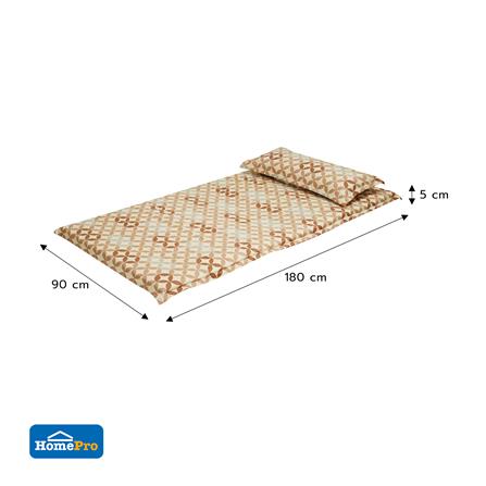 ที่นอนปิกนิก HOME LIVING STYLE MOTION 90x180 ซม. สี BROWN_7