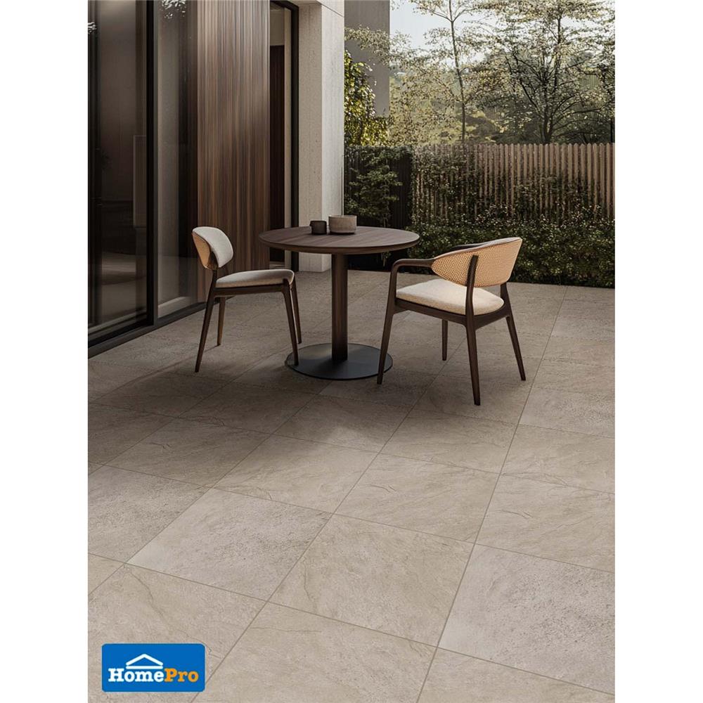 กระเบื้องพื้นพอร์ซเลน 16x16 นิ้ว COTTO เทรย์ น้ำตาล PM 0.96 ตร.ม.