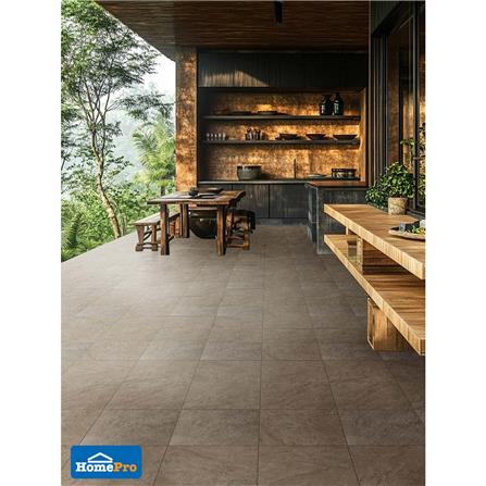 กระเบื้องพื้นพอร์ซเลน 16x16 นิ้ว COTTO เทรย์ น้ำตาล PM 0.96 ตร.ม._3