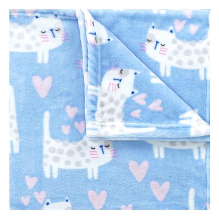ผ้าห่ม SNAZZ NEKO 50x60 นิ้ว สี BLUE_3