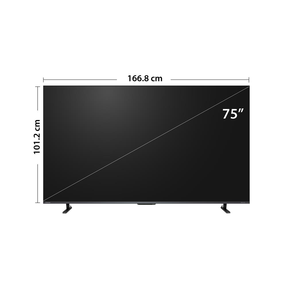 ทีวีมินิแอลอีดี 75 นิ้ว TOSHIBA (4K, MINI LED, VIDAA) 75Z670RP