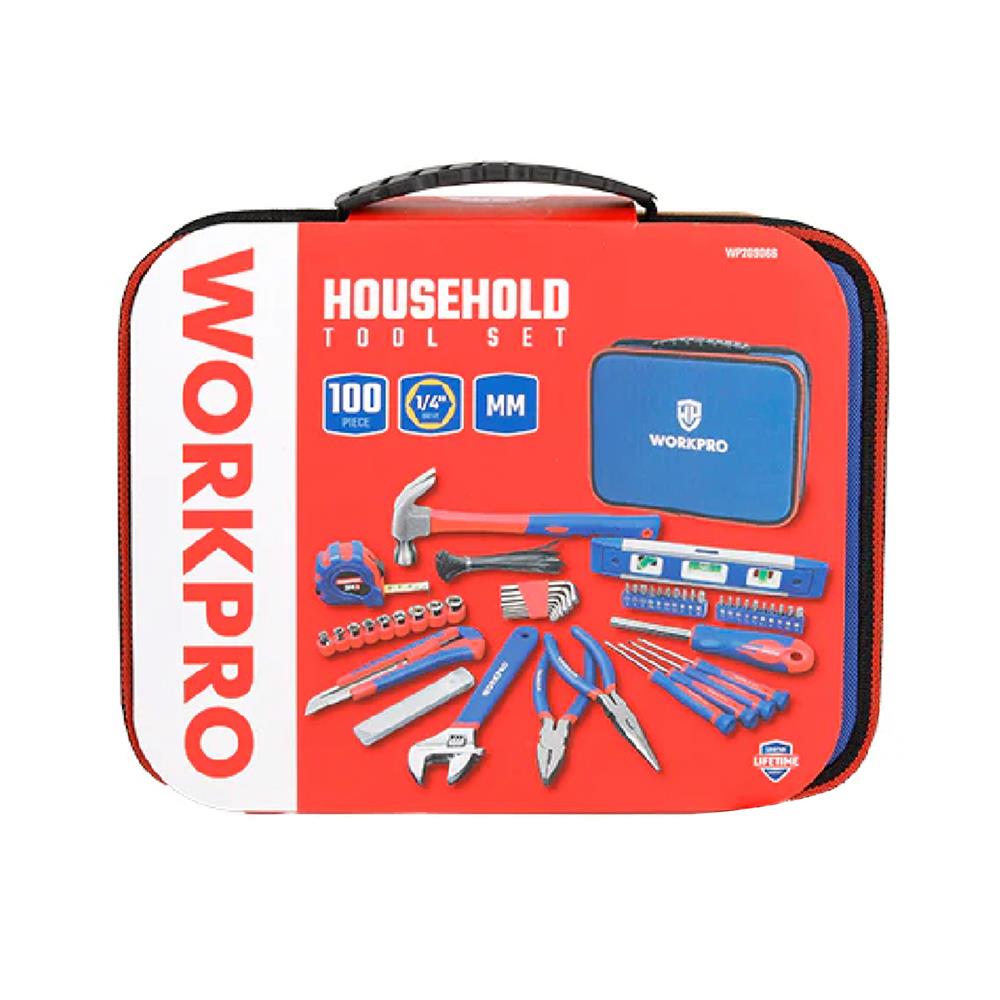 ชุดเครื่องมือช่าง WORKPRO WP209066 100 ชิ้น