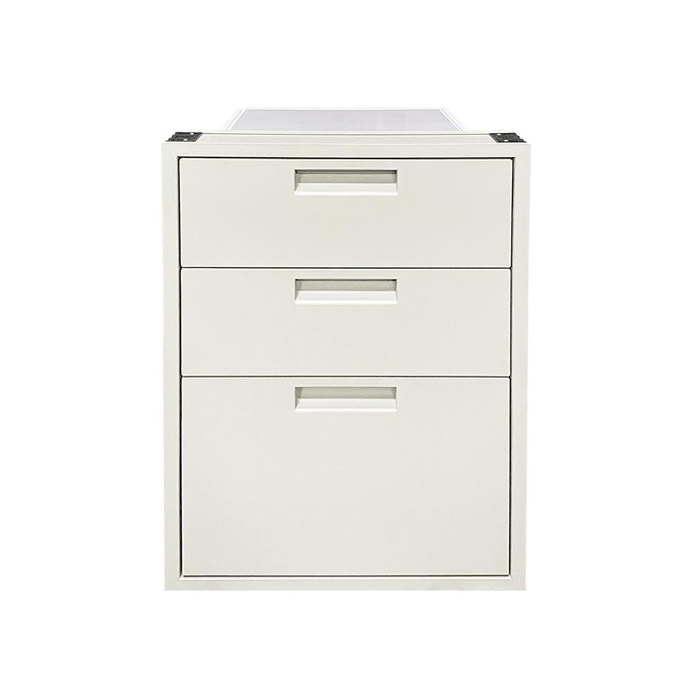 ตู้ลิ้นชัก 3 ชั้น พร้อมถาดใส่ช้อน CABIN HOLLYN 45.5x65.5 ซม. สีเบจ