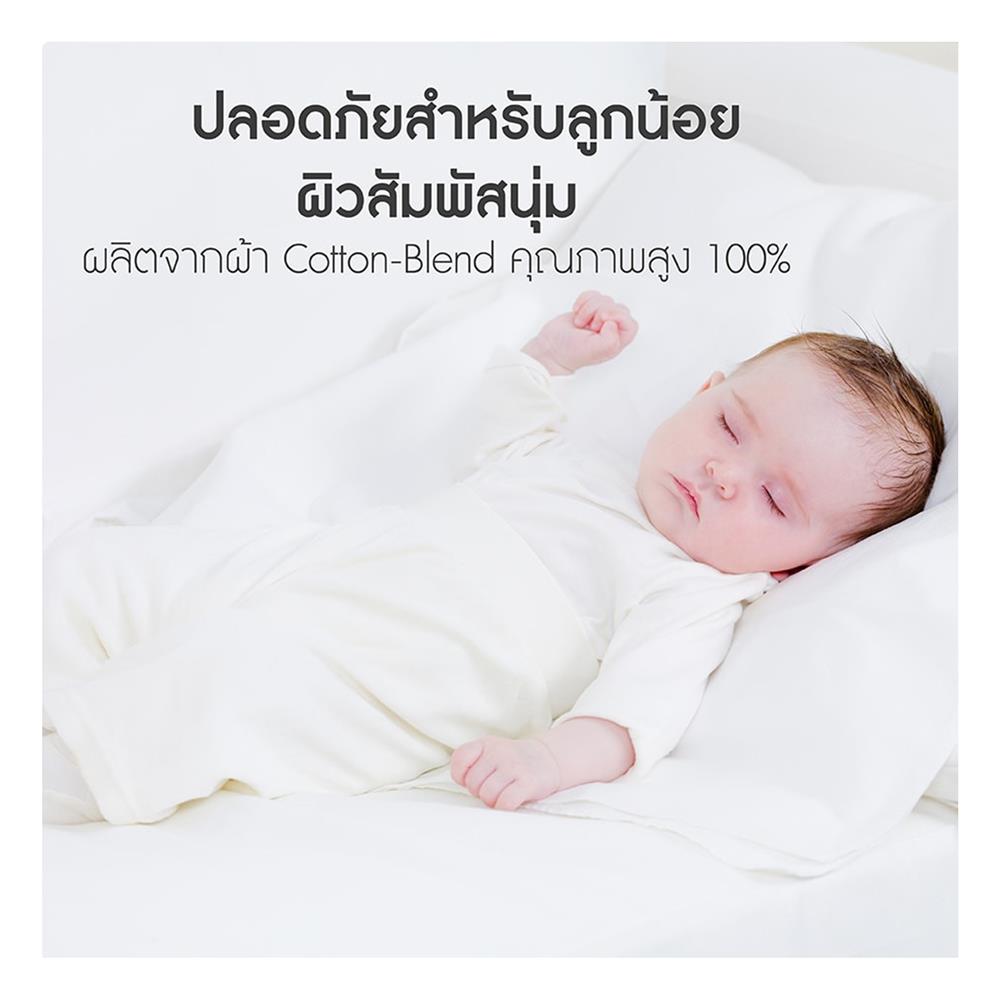 ผ้ารองกันเปื้อน TWIN SIZE LOTUS FULL FIT PERFECT SLEEP สีขาว