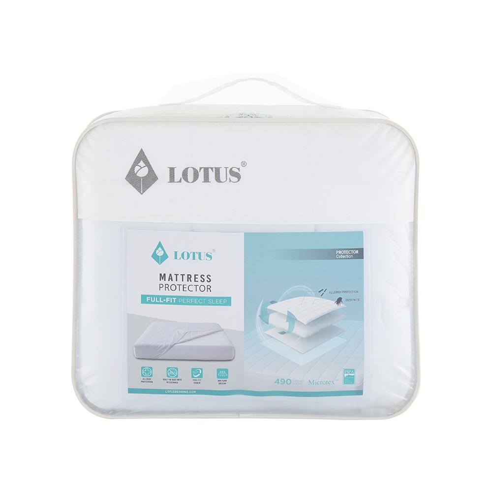 ผ้ารองกันเปื้อน KING SIZE LOTUS FULL FIT PERFECT SLEEP สีขาว