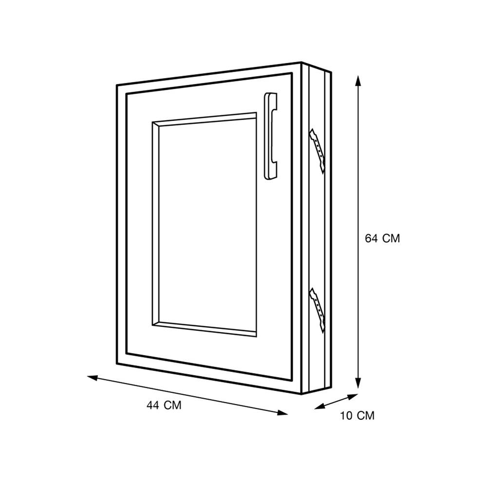 บานซิงค์เดี่ยว ABS CABIN HOLLYN 44x64 ซม. สีเบจ