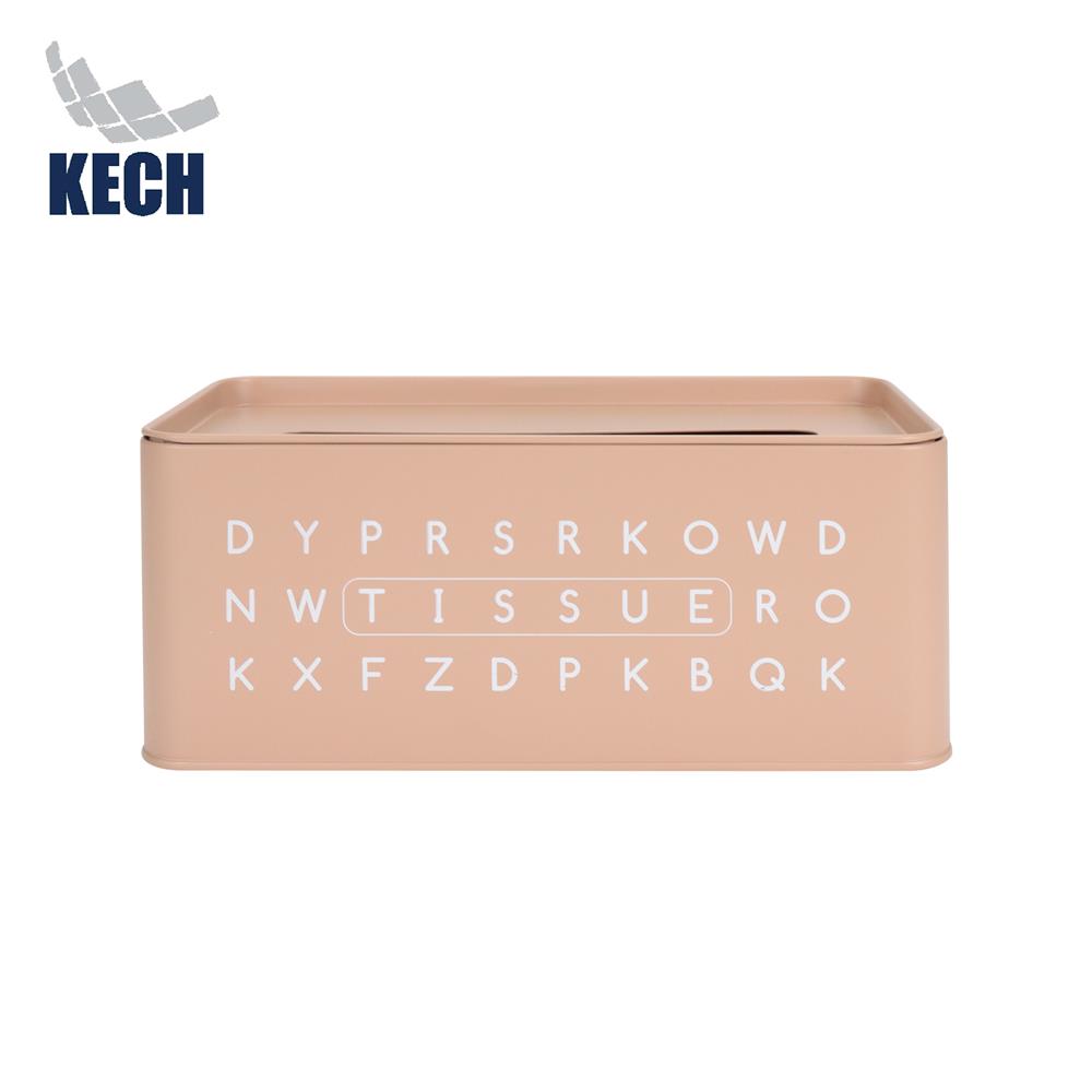 กล่องทิชชู่แผ่น KECH LETTER สีชมพู