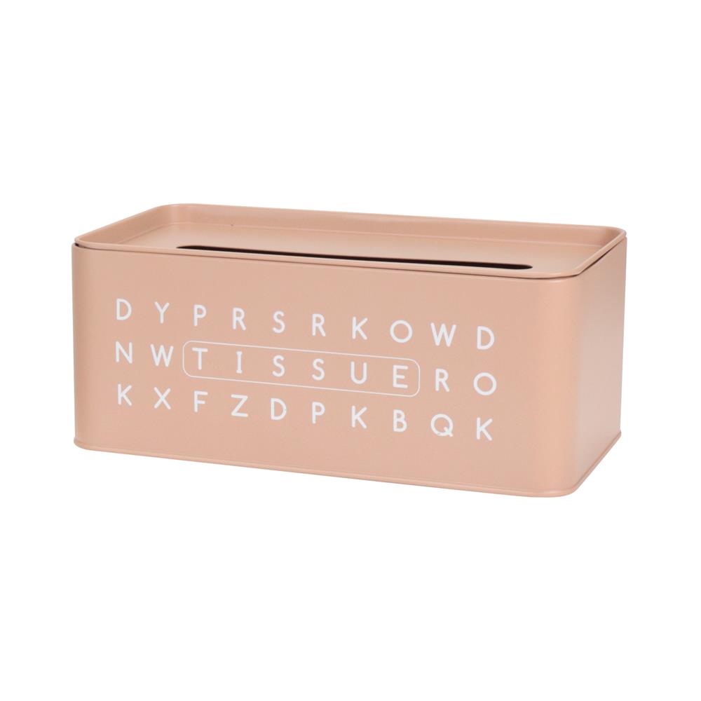 กล่องทิชชู่แผ่น KECH LETTER สีชมพู