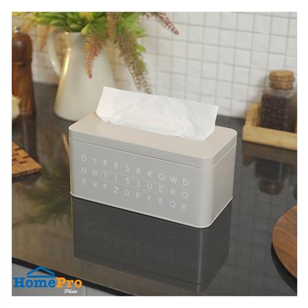 กล่องทิชชู่แผ่น KECH LETTER สีเทา_3