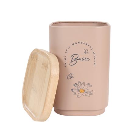 ขวดโหลเหลี่ยมฝาดึง 1.3 ลิตร KECH MOTHA สีชมพู_2