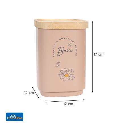 ขวดโหลเหลี่ยมฝาดึง 1.3 ลิตร KECH MOTHA สีชมพู_3