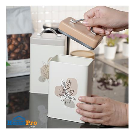 ขวดโหลเหลี่ยมฝาดึง 0.95 ลิตร KECH BUDY สีชมพู_3