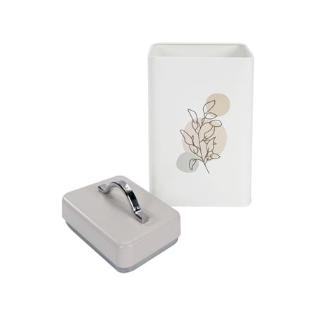 ขวดโหลเหลี่ยมฝาดึง 0.95 ลิตร KECH BUDY สีเทา_2