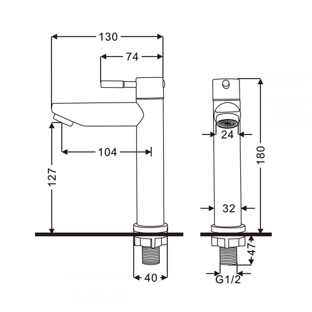ก๊อกอ่างล้างหน้าเดี่ยวเคาน์เตอร์ BEN BN A121-A2229