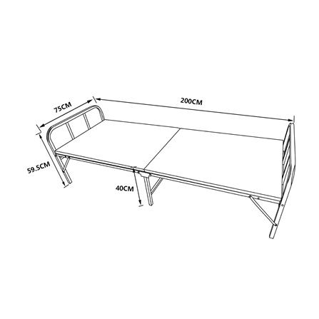 เตียงพับพร้อม TOPPER HOME LIVING STYLE EASY สี GREY_6