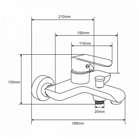 ก๊อกผสมอ่างอาบ RASLAND RA A117-A2345_5