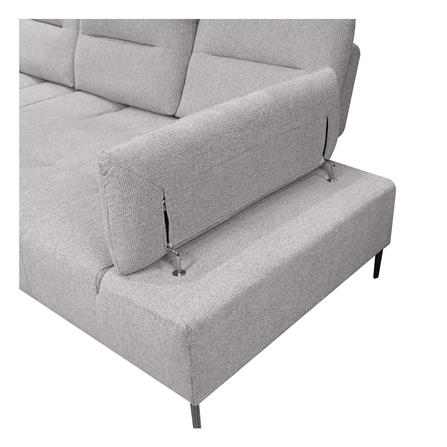 โซฟาเข้ามุมซ้าย BENETTA RAVELLO สีเทาอ่อน_3