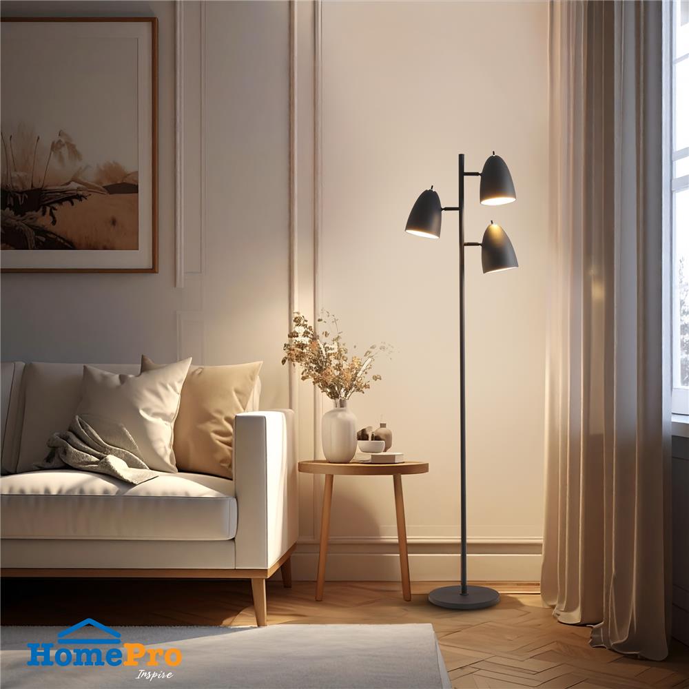 ไฟตั้งพื้น CARINI ML24319 สีดำ 3 หัว