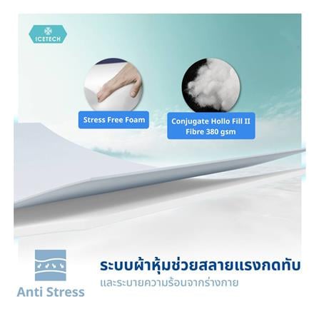 ที่นอน 6 ฟุต LOTUS ASCOTT ICETECH (พร้อมชุดเครื่องนอน 11 ชิ้น)_8