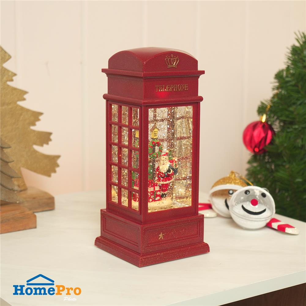 ของตกแต่งกล่องดนตรี HOME LIVING STYLE SANTA POSTBOX 10.5x25 ซม. สีแดง