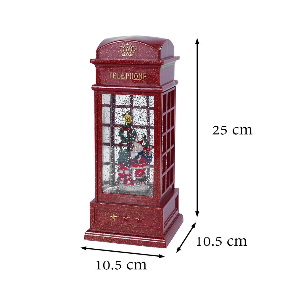 ของตกแต่งกล่องดนตรี HOME LIVING STYLE SANTA POSTBOX 10.5x25 ซม. สีแดง