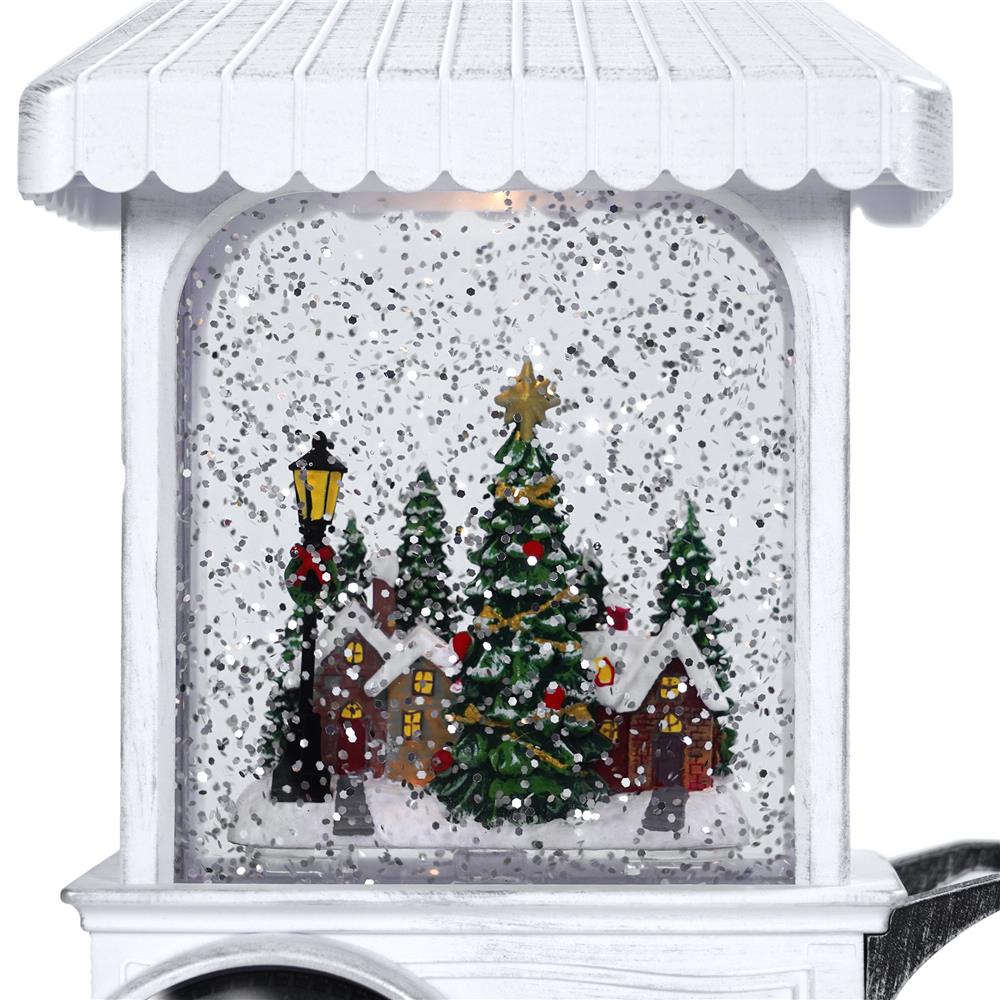 ของตกแต่งกล่องดนตรี CHRISTMAS CAB HOME LIVING STYLE 14x22 ซม. สีขาว
