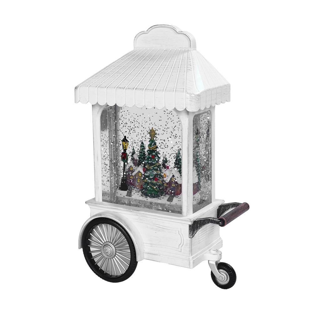 ของตกแต่งกล่องดนตรี CHRISTMAS CAB HOME LIVING STYLE 14x22 ซม. สีขาว_1