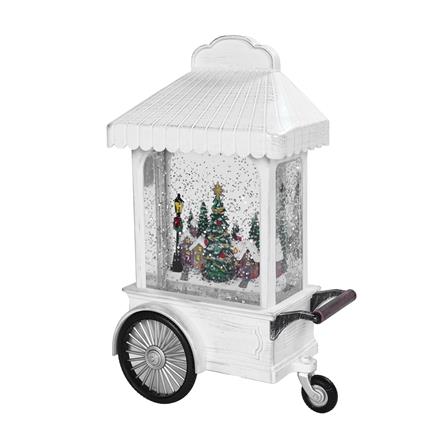 ของตกแต่งกล่องดนตรี CHRISTMAS CAB HOME LIVING STYLE 14x22 ซม. สีขาว_0