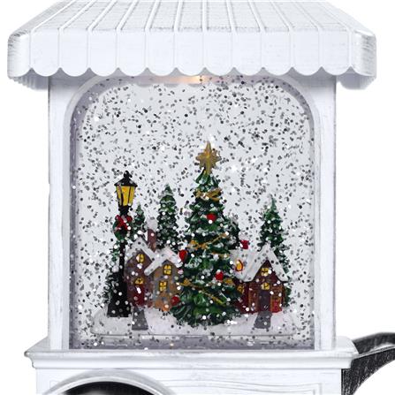 ของตกแต่งกล่องดนตรี CHRISTMAS CAB HOME LIVING STYLE 14x22 ซม. สีขาว_3