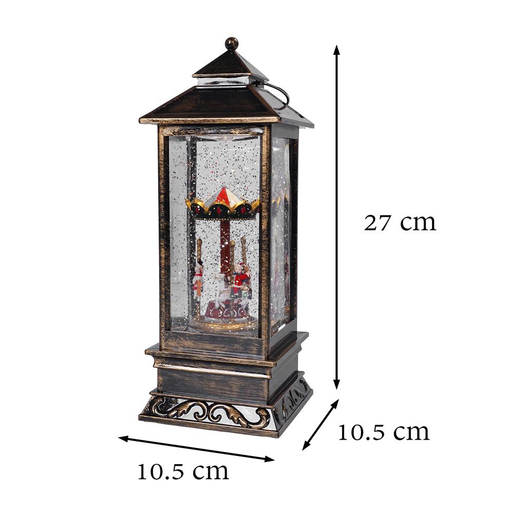 ของตกแต่งกล่องดนตรี HOME LIVING STYLE SNOWMAN 10.5x27 ซม. สีน้ำตาล