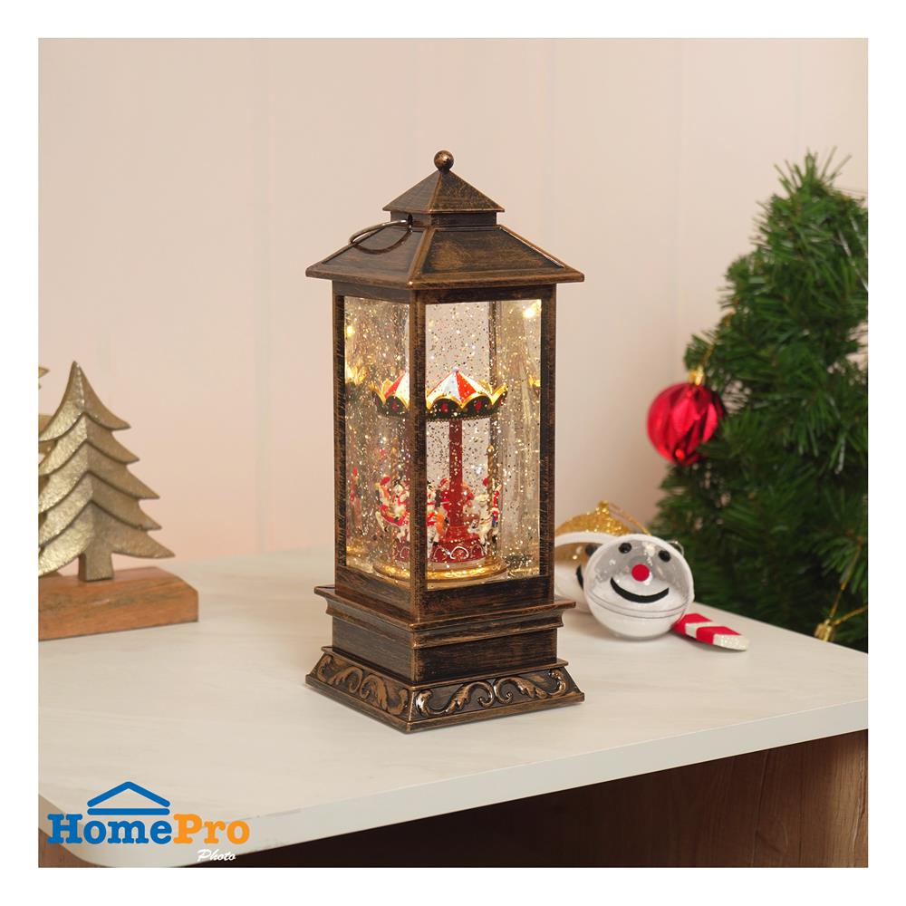 ของตกแต่งกล่องดนตรี HOME LIVING STYLE SNOWMAN 10.5x27 ซม. สีน้ำตาล