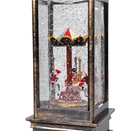 ของตกแต่งกล่องดนตรี HOME LIVING STYLE SNOWMAN 10.5x27 ซม. สีน้ำตาล_3