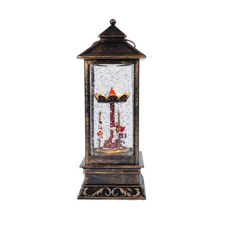 ของตกแต่งกล่องดนตรี HOME LIVING STYLE SNOWMAN 10.5x27 ซม. สีน้ำตาล_2