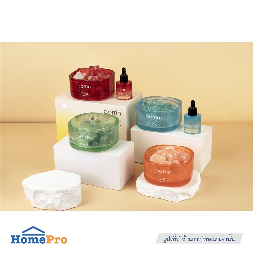ชุดหินอโรม่าพร้อมน้ำหอม PORRIN CALM 500 กรัม + 30 มล.