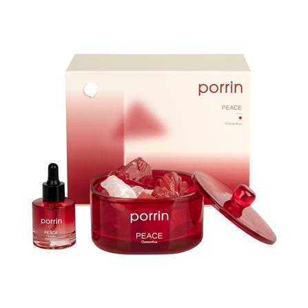 ชุดหินอโรม่าพร้อมน้ำหอม PORRIN PEACE 500 กรัม + 30 มล._0