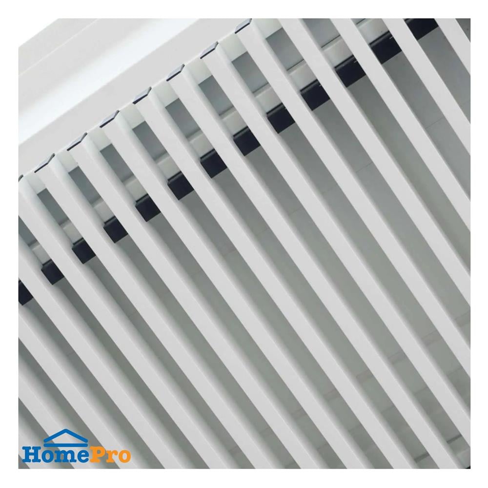 ระแนงเหล็กเคลือบลายไม้ ARON 4 นิ้ว สีขาว