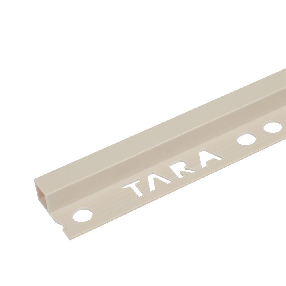 คิ้ว PVC เหลี่ยม TARA 10 มม. 2 ม. สีครีม