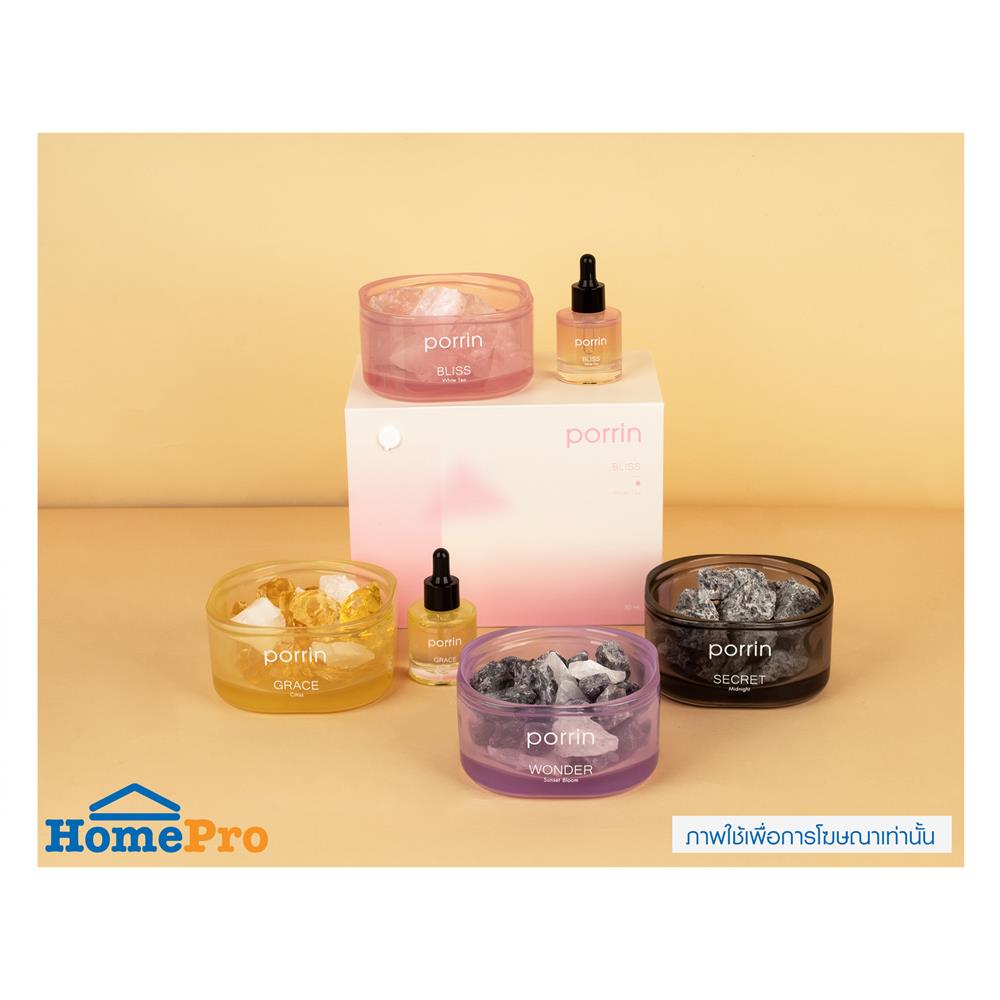 ชุดหินอโรม่าพร้อมน้ำหอม PORRIN WONDER 500 กรัม + 30 มล.