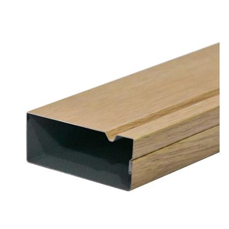 ระแนงเหล็กเคลือบลายไม้ ARON 2 นิ้ว สีขาว_0