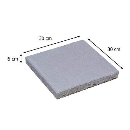 แผ่นทางเท้า แบบเรียบ ONGROUND 30x30x6 ซม. สีเทา_2