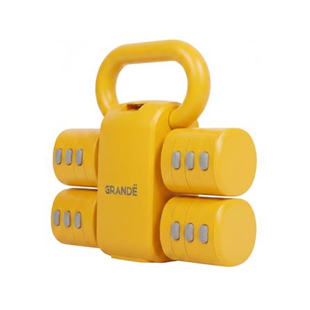 แคทเทิลเบลและดัมเบลปรับน้ำหนัก GRANDE 5 กก. สีเหลือง_1