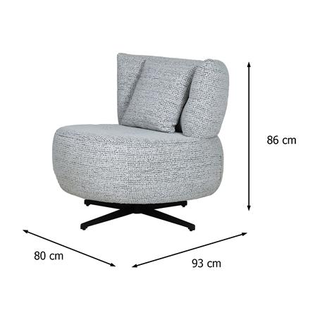 ARMCHAIR BENETTA MORENO สีเทา_5