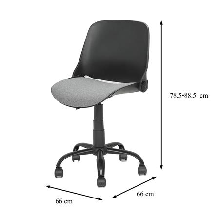 เก้าอี้สำนักงาน FURDINI SANTIA สีดำ/เทา_11