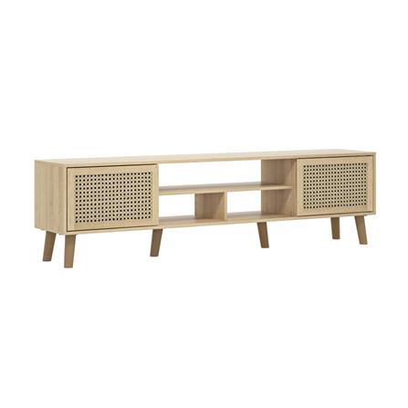 ตู้วางทีวี TOMATO HOME MILLERS RATTAN 180 ซม. สีโอ๊ค_1