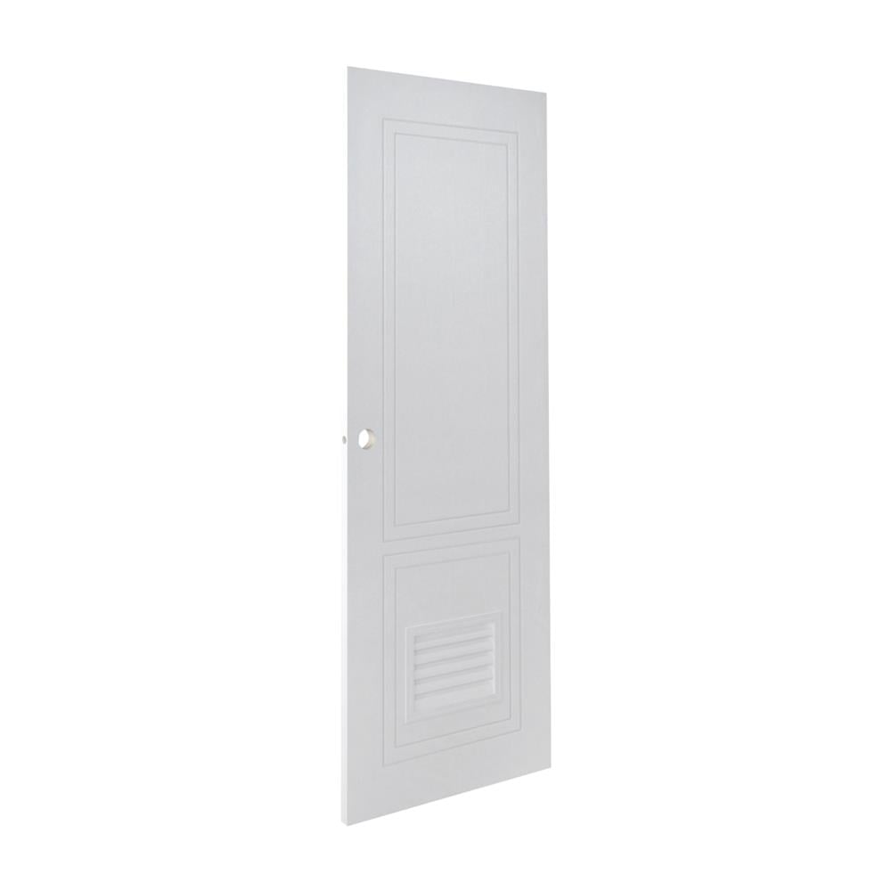ประตูห้องน้ำ UPVC เจาะลูกบิด MODERNWOOD MLIR025 70x200 ซม. สีขาว