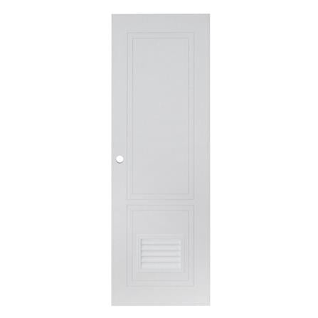 ประตูห้องน้ำ UPVC เจาะลูกบิด MODERNWOOD MLIR025 70x200 ซม. สีขาว_0