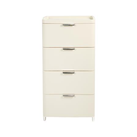 ตู้ลิ้นชัก 4 ชั้น STACKO LINNA 45x41x90 ซม. สีครีม_1