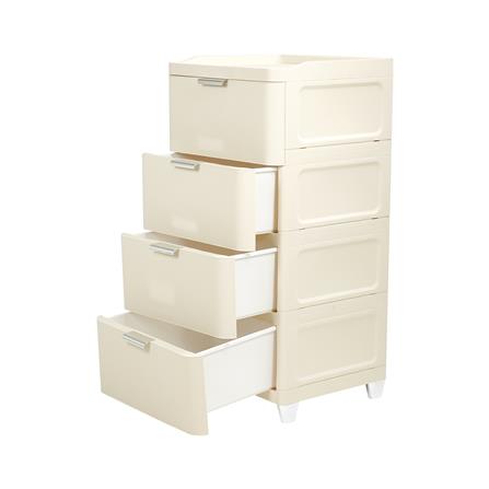ตู้ลิ้นชัก 4 ชั้น STACKO LINNA 45x41x90 ซม. สีครีม_2