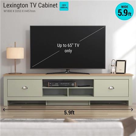 ตู้วางทีวี TOMATO HOME LEXINGTON 180 ซม. สีเขียว_2