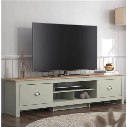 ตู้วางทีวี TOMATO HOME LEXINGTON 180 ซม. สีเขียว_3